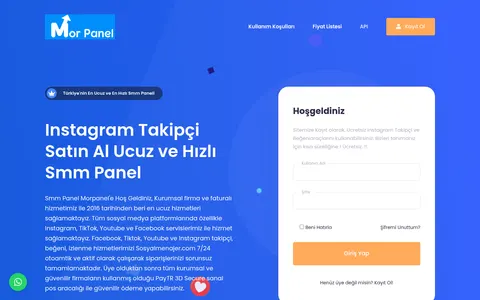morpanel.com homepage