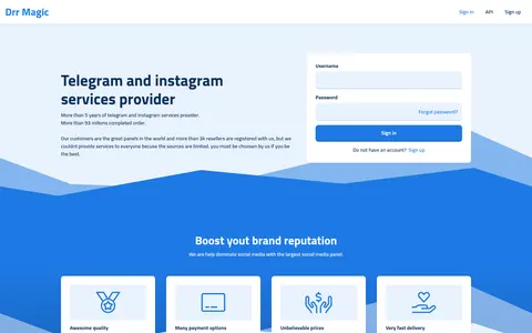 provider.drrmagic.com homepage