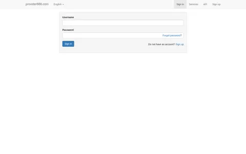 provider888.com homepage