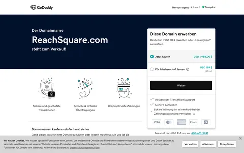 reachsquare.com homepage