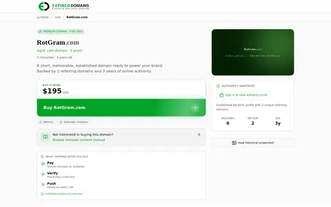 rotgram.com homepage