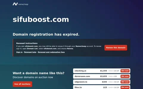 sifuboost.com homepage