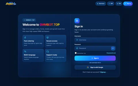smmbot.top homepage