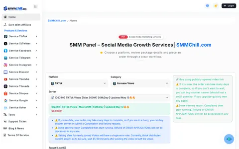 smmchill.com homepage