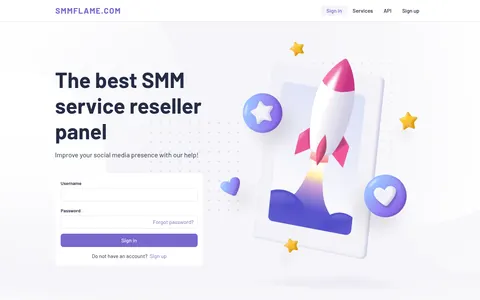 smmflame.com homepage