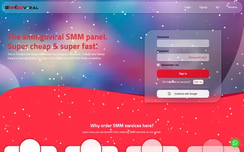 smmgoviral.com homepage