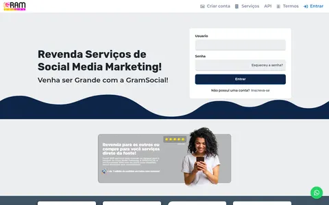 smmgrandsocial.com homepage