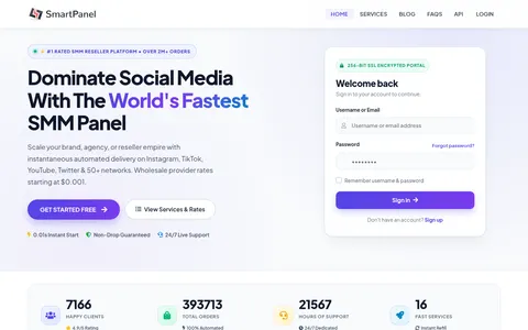 smmpanelexpress.com homepage