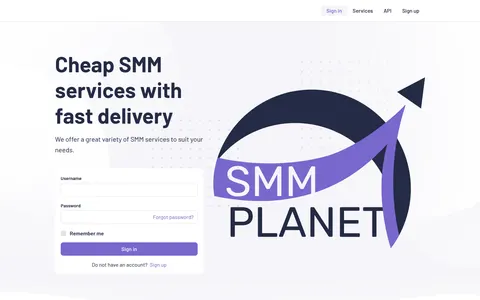 smmplanet.net homepage