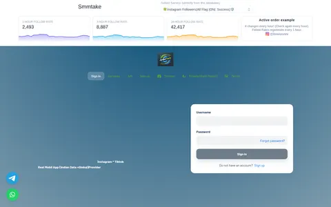 smmtake.com homepage