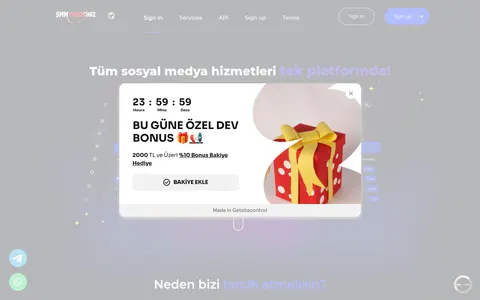 smmtakipciniz.com homepage