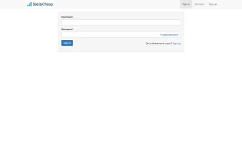 socialcheap.co homepage