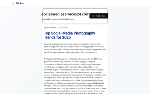 socialmediaservices24.com homepage
