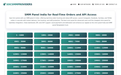 socsmmproviders.com homepage