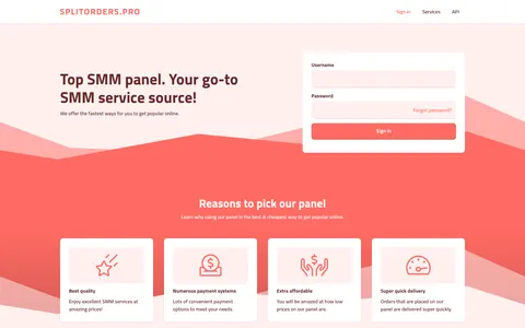 splitorders.pro homepage