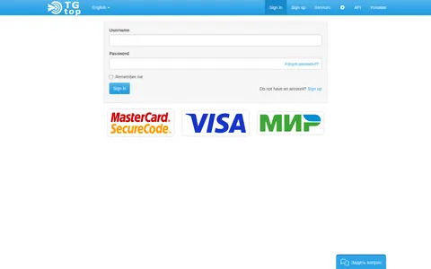 telegramref.ru homepage
