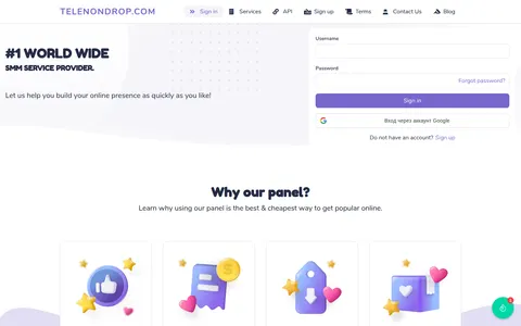 telenondrop.in homepage