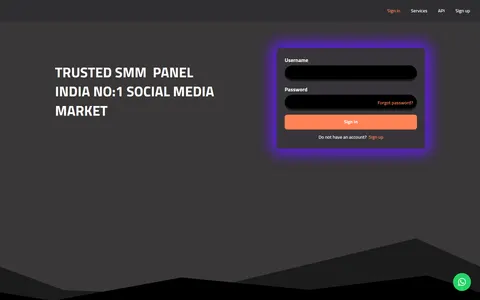 trustedsmmpanel.com homepage