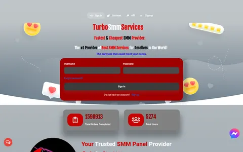 turbosmmservices2.com homepage