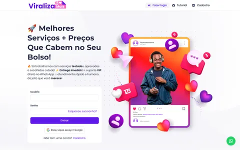 viralizamais.com homepage