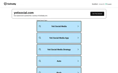 yetisocial.com homepage