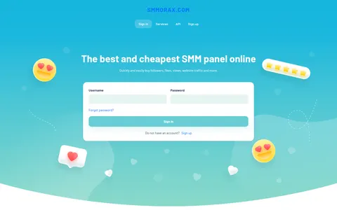 smmorax.com homepage