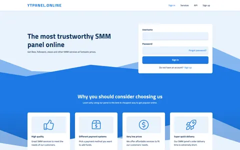 ytpanel.online homepage