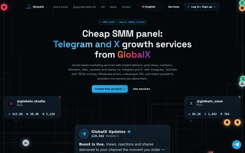 globalxsmm.com homepage
