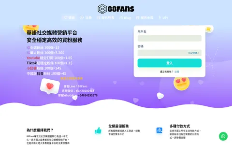 88fans.net homepage
