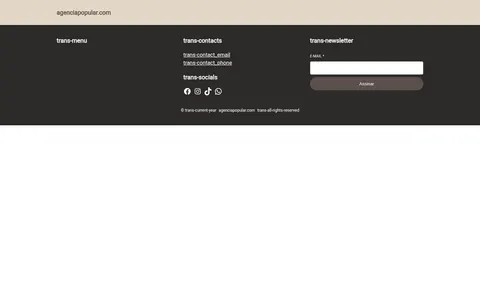 agenciapopular.com homepage