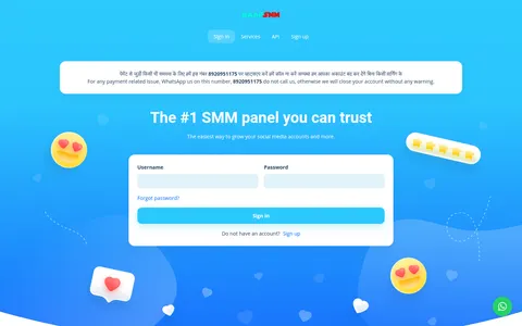 baapsmm.com homepage