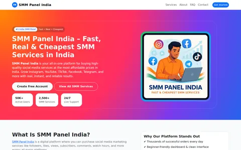 bestsmmpanels.com homepage