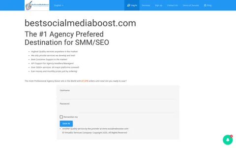 bestsocialmediaboost.com homepage
