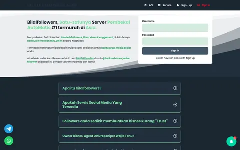 bilalfollowers.com homepage
