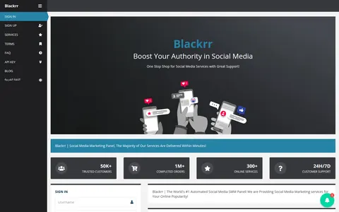 blackrr.com homepage