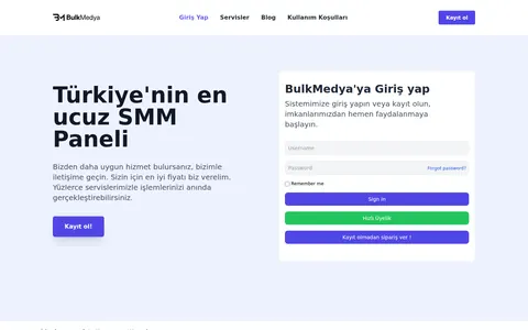 bulkmedya.com homepage