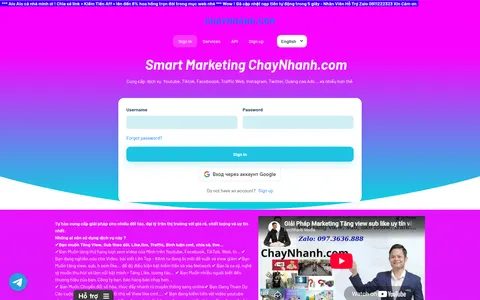 chaynhanh.com homepage