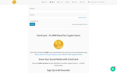 coincrack.net homepage