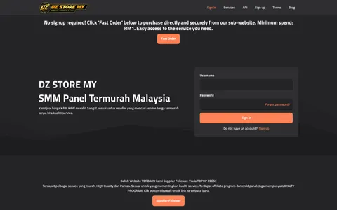 dzstoremy.com homepage