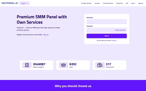 fastpanel.io homepage