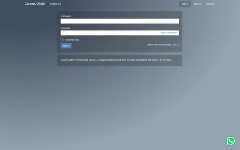 gardenajans.com homepage