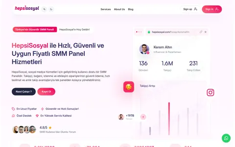 hepsisosyal.com homepage