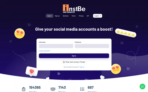 instbe.com homepage