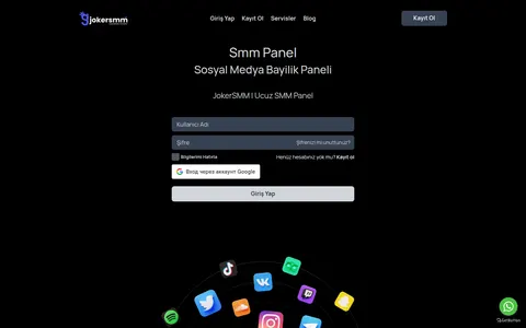 jokersmm.com homepage