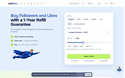 likeman.com homepage