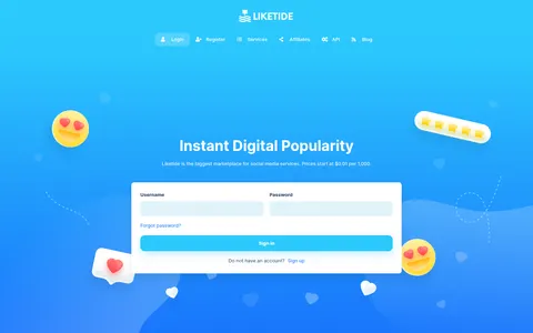 liketide.com homepage