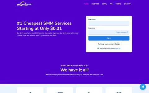 momopanel.com homepage