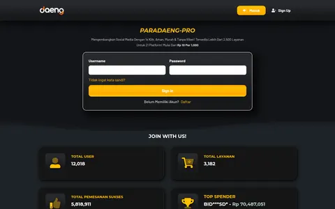 paradaeng-pro.com homepage