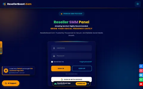 resellerboost.com homepage