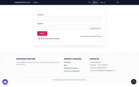 seguidorlatino.com homepage